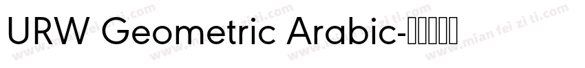 URW Geometric Arabic字体转换